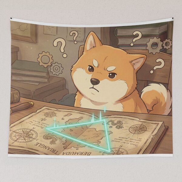 Item preview, Shiba Bermuda Triangle Puzzle designed and sold by Midnight Replay.