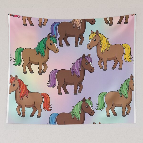 Item preview, Colorful Cute Horses (image size 7840x11680) designed and sold by Digital-Davinci.