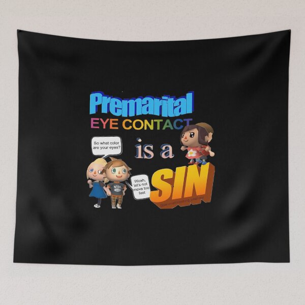 Item preview,  Premarital Eye Contact Is A Sin - Word Art Meme designed and sold by Igocik.