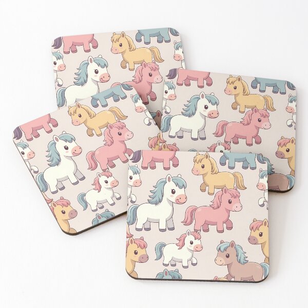 Item preview, Colorful Cute Horses (image size 7840x11680) designed and sold by Digital-Davinci.