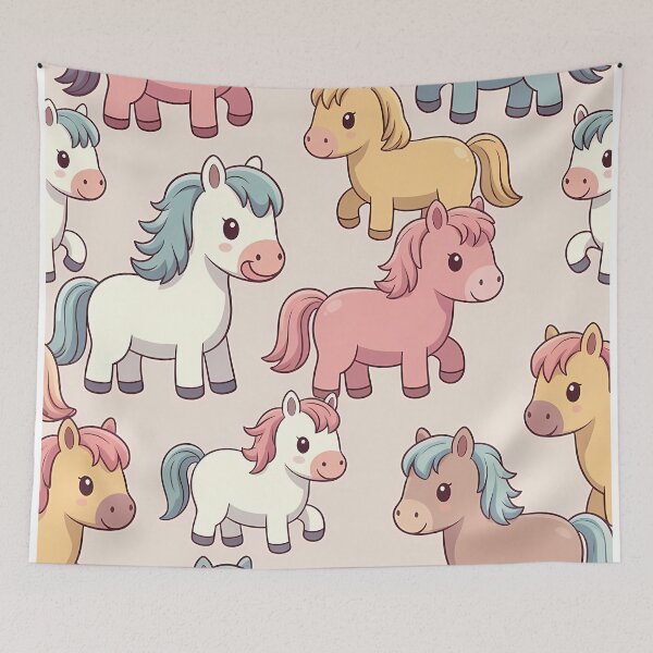 Item preview, Colorful Cute Horses (image size 7840x11680) designed and sold by Digital-Davinci.