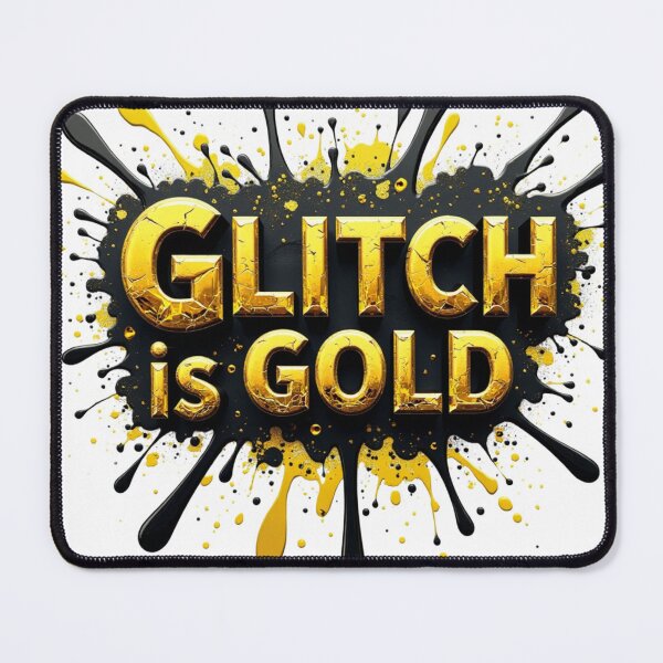 Item preview, Glitch is Gold designed and sold by ArtelierMe.