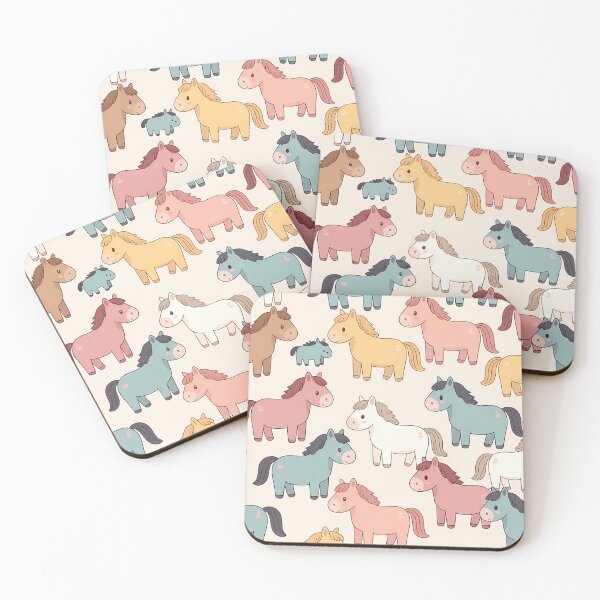 Item preview, Colorful Cute Horses (image size 7840x11680) designed and sold by Digital-Davinci.