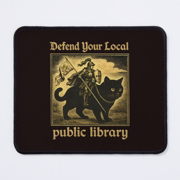 Item preview, Defend Local Public Library Vintage designed and sold by cosettacir6382.