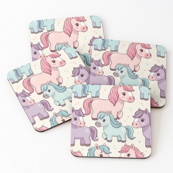 Item preview,  Colorful Cute Horses (image size 7840x11680) designed and sold by Digital-Davinci.