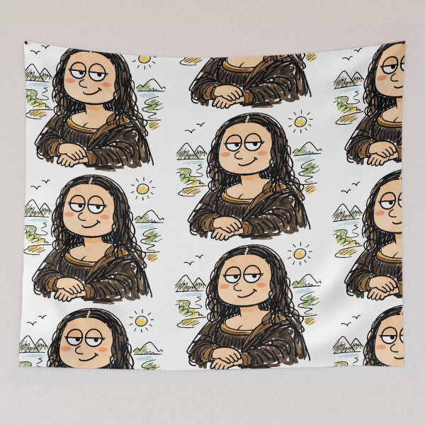 Item preview, Mona Lisa’s Cartoon Portrait designed and sold by Arte Cartoon From TagTeam Group.