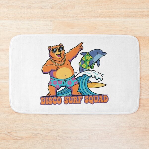 Item preview, Disco Surf Squad Retro Beach Party Illustration designed and sold by MinimalistMint.