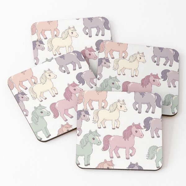 Item preview, Colorful Cute Horses (image size 7840x11680) designed and sold by Digital-Davinci.