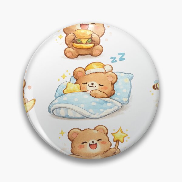 Item preview, Cute bear stickers  designed and sold by Social8.