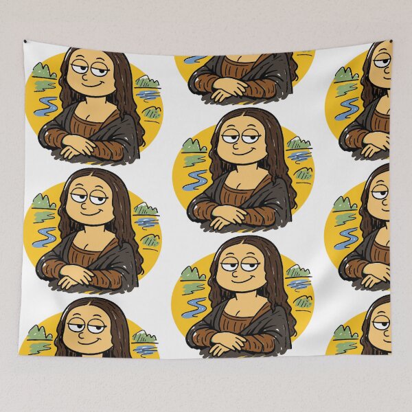 Item preview, Mona Lisa’s Hand-Writing Portrait designed and sold by Arte Cartoon From TagTeam Group.