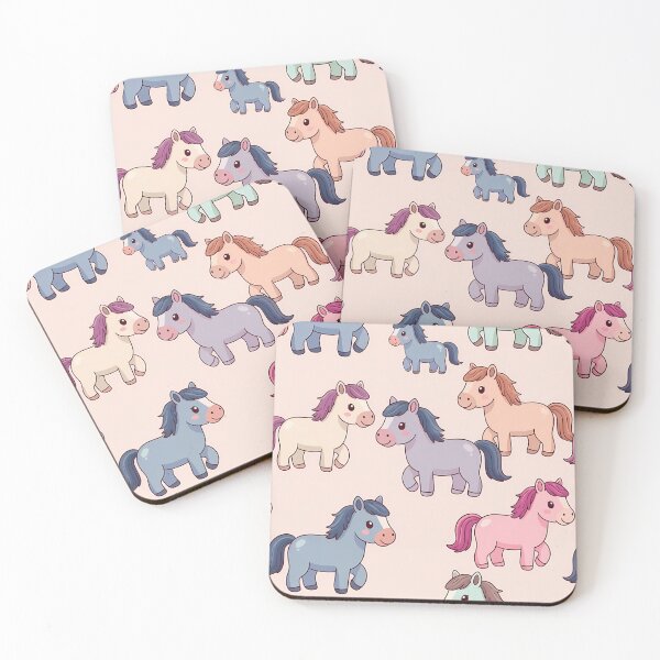 Item preview, Colorful Cute Horses (image size 7840x11680) designed and sold by Digital-Davinci.