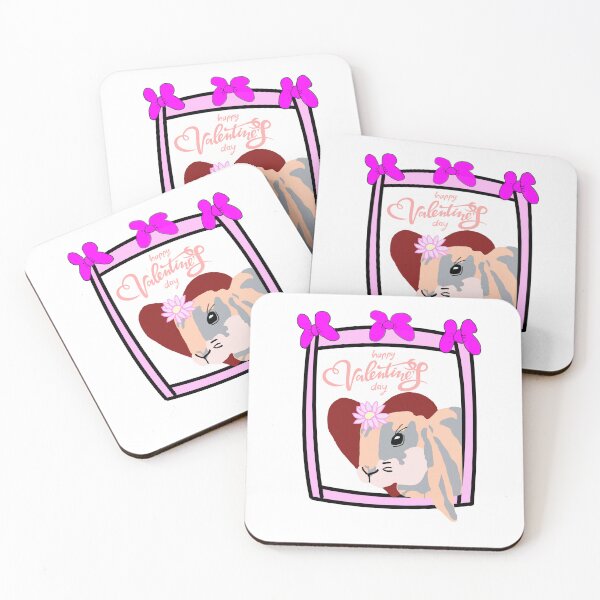Item preview, Cute Bunny Valentine Art Happy Valentines day designed and sold by Najomiartstudio.