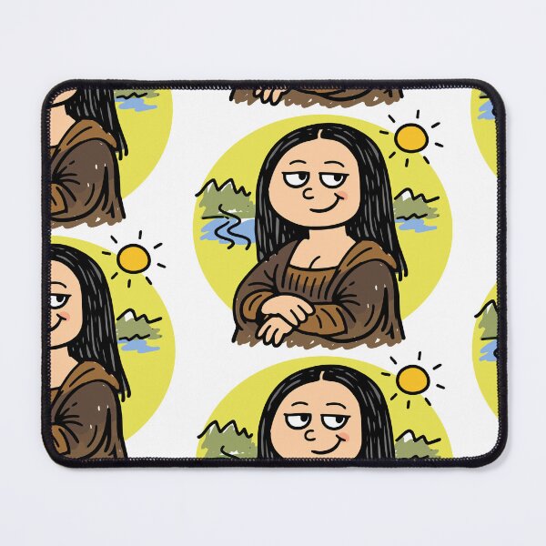 Item preview, Mona Lisa’s Hand-Writing Cartoon Portrait designed and sold by Arte Cartoon From TagTeam Group.