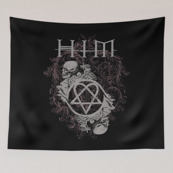 Item preview, Ville Valo Him Dual Skull designed and sold by DesignerGraphic.