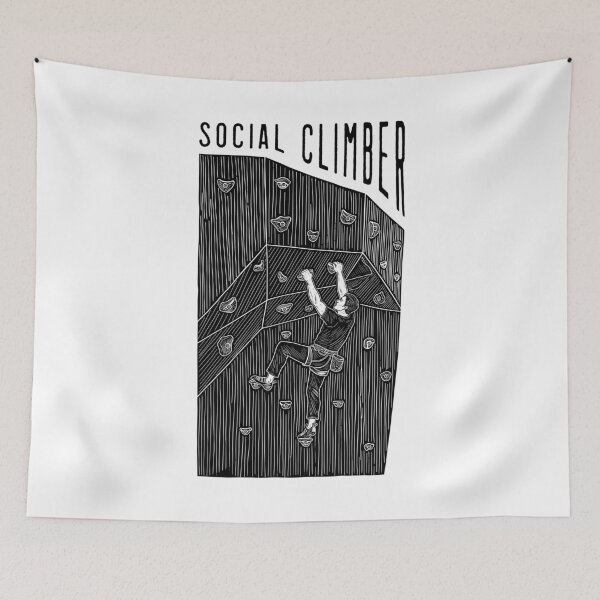 Item preview, Rock Climbing Indoor Wall Social Climber Man Climb Quote designed and sold by GrandeDuc.