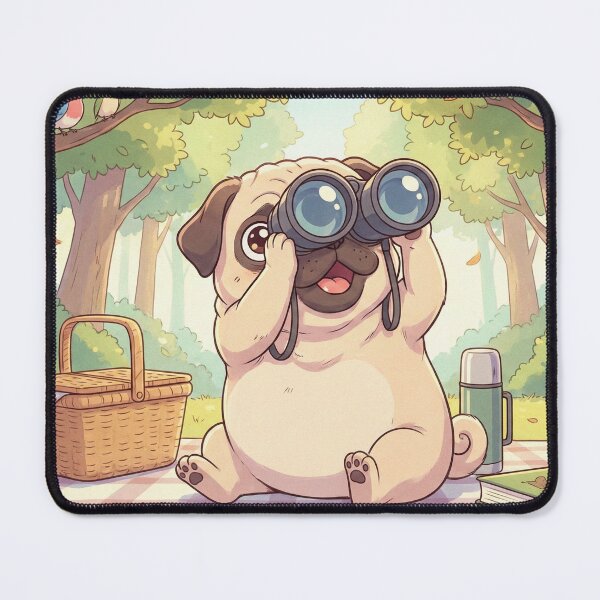 Item preview, Pug Birdwatching Adventures designed and sold by Midnight Replay.