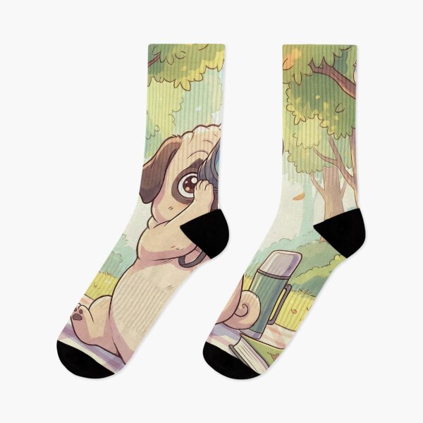 Item preview, Pug Birdwatching Adventures designed and sold by Midnight Replay.