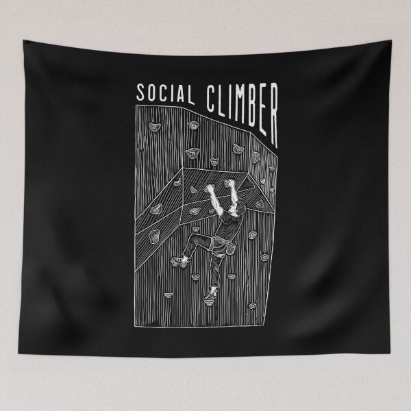 Item preview, Rock Climbing Indoor Wall Social Climber Man Climb Quote designed and sold by GrandeDuc.