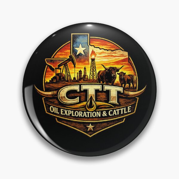 Item preview, CTT Oil Exploration & Cattle Graphic Oilfield Ranch designed and sold by leolawaller.