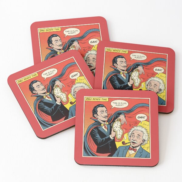 Item preview, Dali Bends Time - Surrealist Art Meets Science Comic Pop Art Retro Illustration Funny Physics Humor designed and sold by SammyMorry.