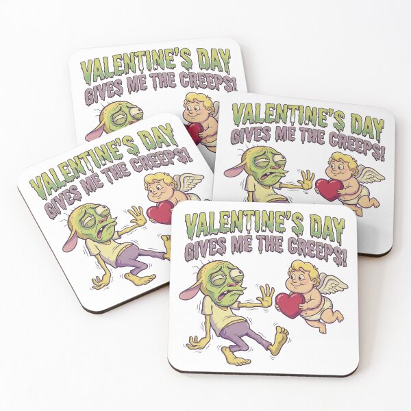 Item preview, VALENTINE'S DAY GIVES ME THE CREEPS! designed and sold by GeoVB.