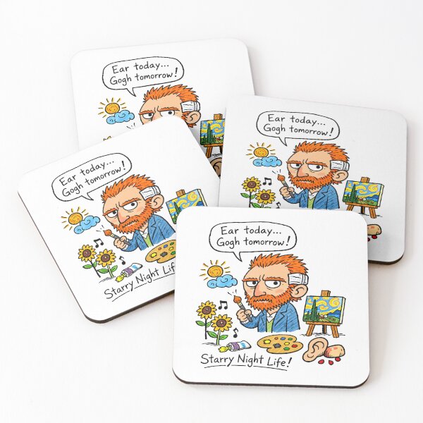 Item preview, Van Gogh Hand-Writings Cartoon Starry Night Life designed and sold by Arte Cartoon From TagTeam Group.