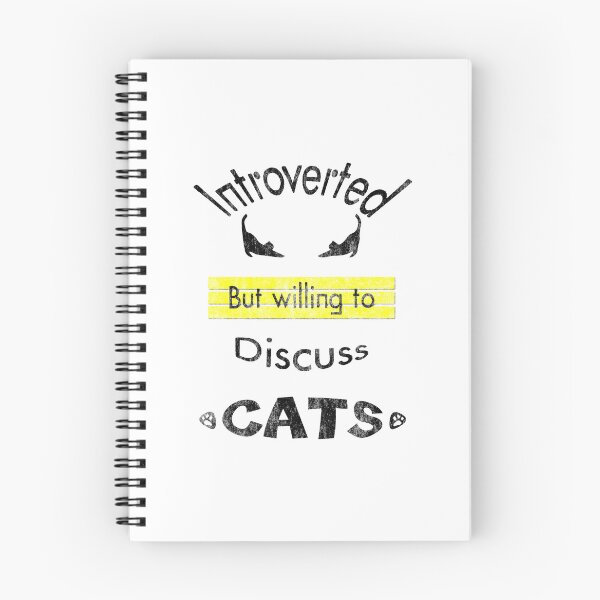 Item preview, Introverted but willing to discuss Cats designed and sold by ShuaibDesigns.
