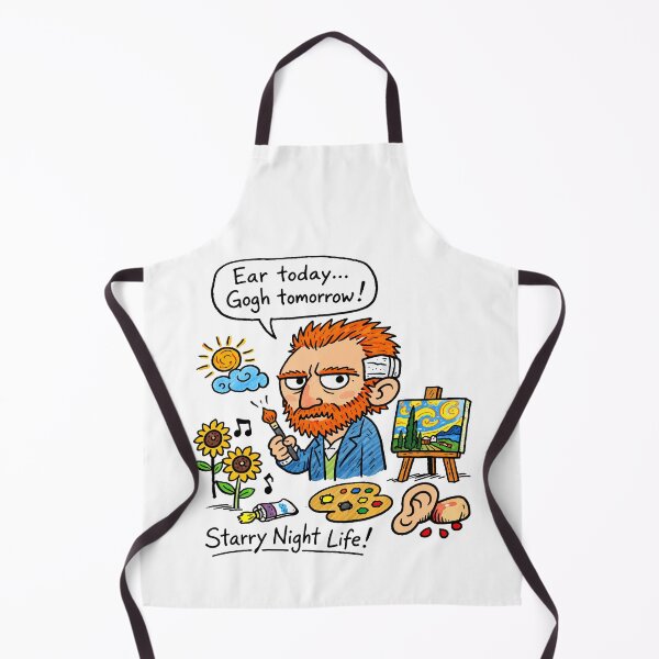 Item preview, Van Gogh Hand-Writings Cartoon Starry Night Life designed and sold by Arte Cartoon From TagTeam Group.