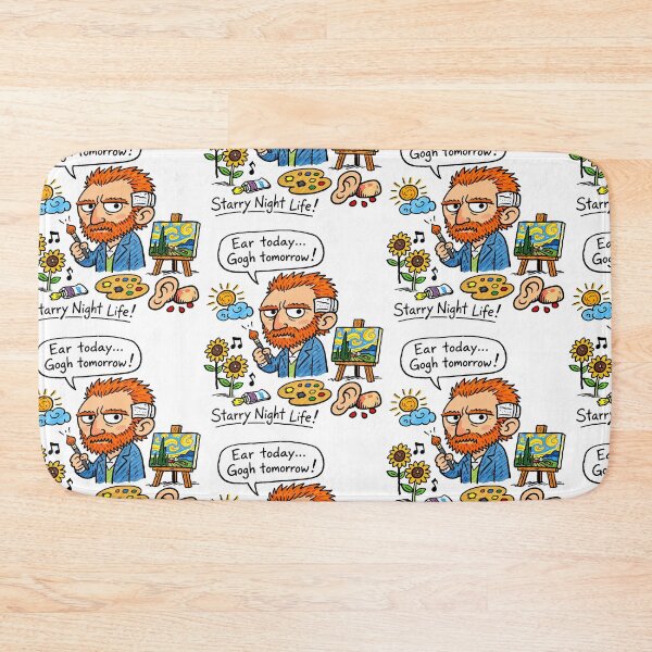 Item preview, Van Gogh Hand-Writings Cartoon Starry Night Life designed and sold by Arte Cartoon From TagTeam Group.