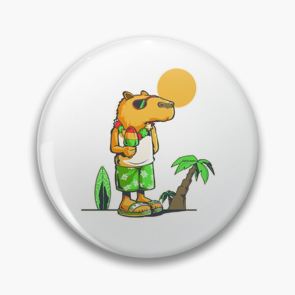 Item preview, Capybara at the beach designed and sold by TomiAx.
