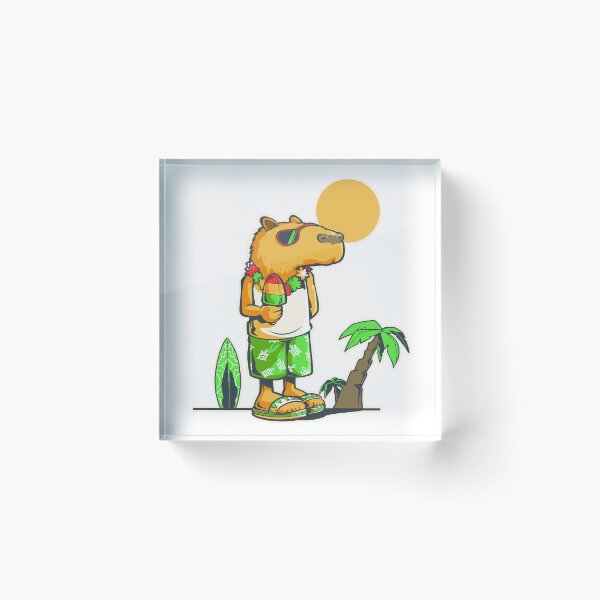 Item preview, Capybara at the beach designed and sold by TomiAx.