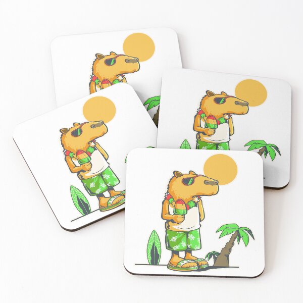 Item preview, Capybara at the beach designed and sold by TomiAx.