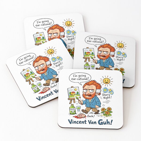 Item preview, Vincent Van Gogh Hand-Writings Cartoon I'm Going ear-rational designed and sold by Arte Cartoon From TagTeam Group.
