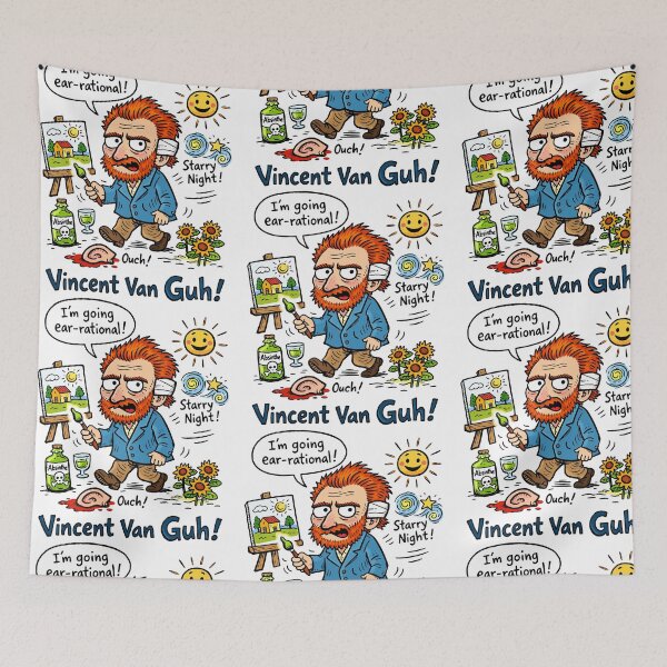 Item preview, Vincent Van Gogh Hand-Writings Cartoon I'm Going ear-rational designed and sold by Arte Cartoon From TagTeam Group.