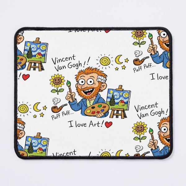 Item preview, Vincent Van Gogh Hand-Writings Cartoon I LOVE ART designed and sold by Arte Cartoon From TagTeam Group.