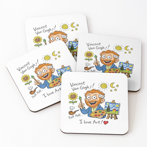 Item preview, Vincent Van Gogh Hand-Writings Cartoon I LOVE ART designed and sold by Arte Cartoon From TagTeam Group.