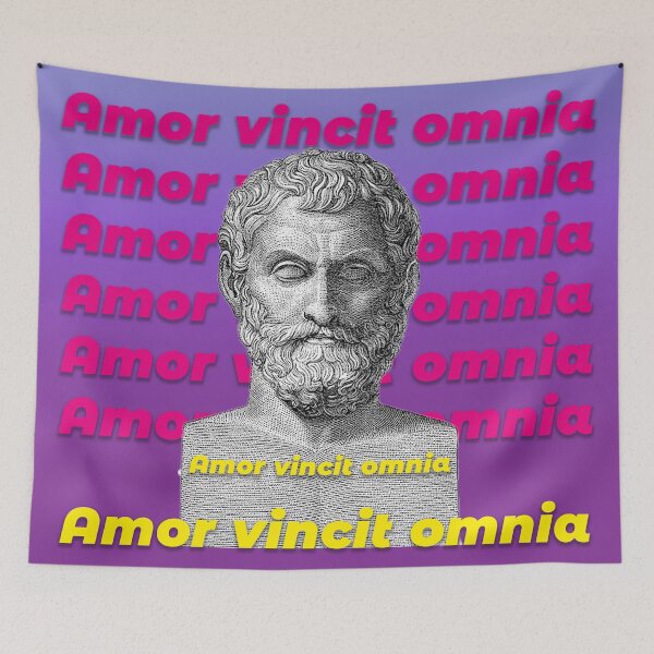 Item preview, Amor Vincit Omnia – Ancient Bust Philosophy Art designed and sold by Mauswohn.