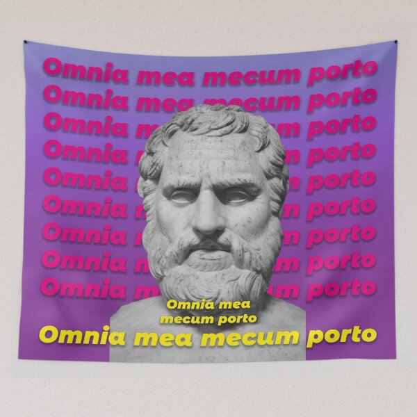 Item preview, Omnia Mea Mecum Porto – Ancient Philosophy Art designed and sold by Mauswohn.