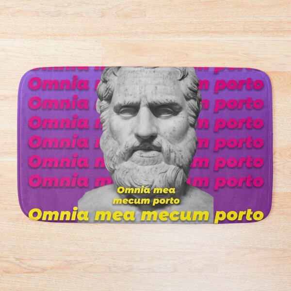 Item preview, Omnia Mea Mecum Porto – Ancient Philosophy Art designed and sold by Mauswohn.