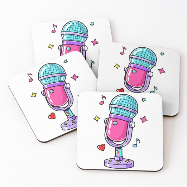 Item preview,  Pink  Microphone Cute Kawaii  designed and sold by AmyLeeKawaii.