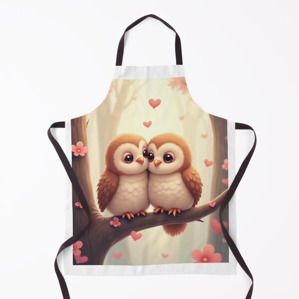 Item preview, Valentine birds cute owl art designed and sold by RedOrBlueIts4U.