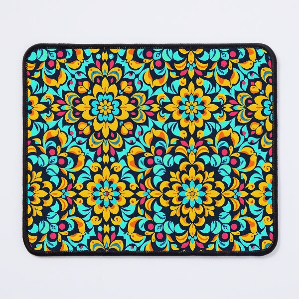 Item preview, Retro 70s Boho Floral Mandala in Vintage Style designed and sold by pASob-dESIGN.