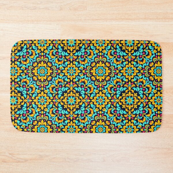 Item preview, Retro 70s Boho Floral Mandala in Vintage Style designed and sold by pASob-dESIGN.