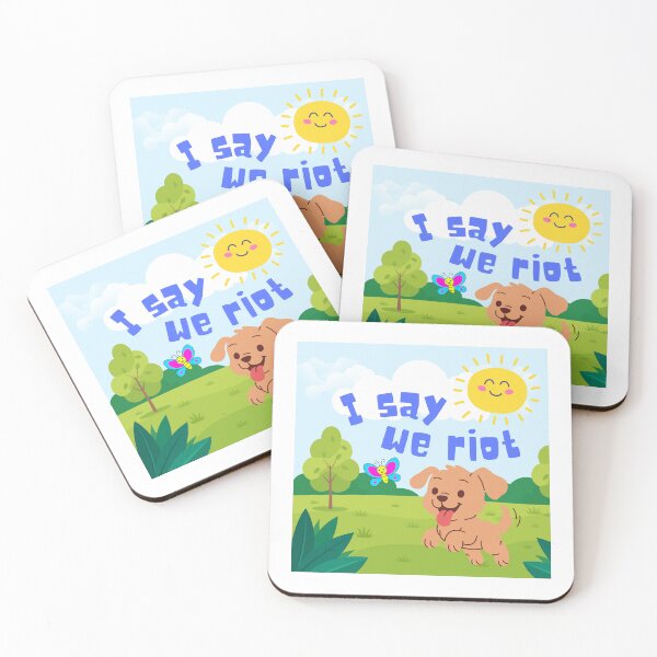 Item preview, I say we riot designed and sold by White-Hart-Fiction.