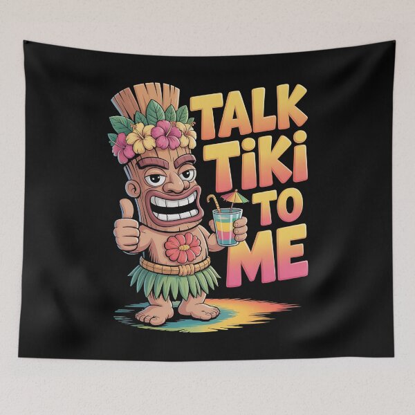 Item preview, tropical humor - beach party jokes - tiki puns - funny luau - drunk tiki - luau crew - tiki squad - hawaiian party - island vibe - grumpy tiki - funny drink - cocktail cartoon - tropical drink designed and sold by JansenGS.