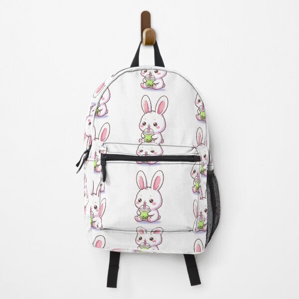 Item preview, Bunny Drinking Boba Bubble Tea Kawaii Rabbit designed and sold by AmyLeeKawaii.