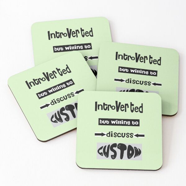 Item preview, Introverted but willing to discuss Custom designed and sold by ShuaibDesigns.