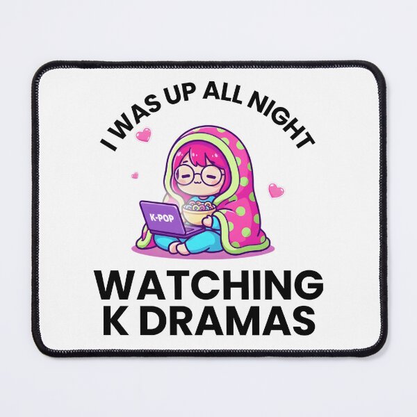 Item preview, I Was Up All Night Watching Korean Drama Cute Cartoon designed and sold by AmyLeeKawaii.