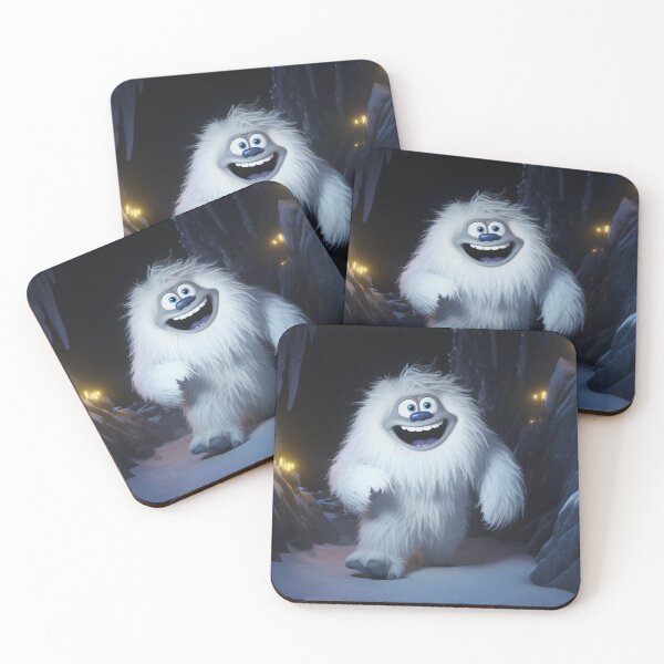 Item preview, Sweet White Yeti – Cheerful Monster in the Snow designed and sold by Mauswohn.