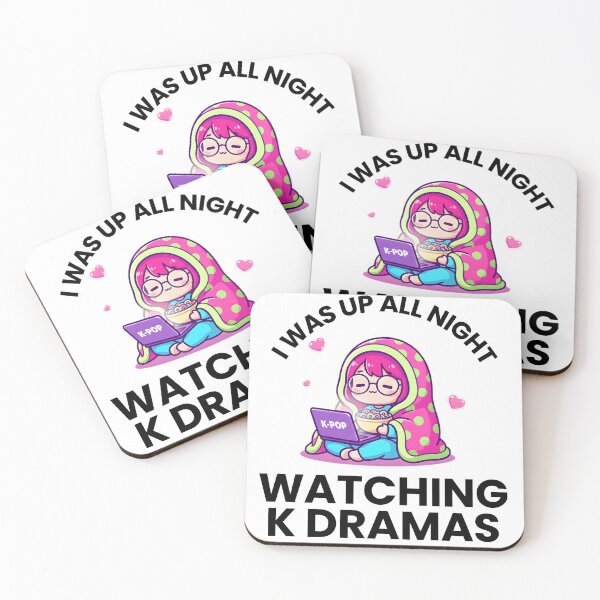 Item preview, I Was Up All Night Watching Korean Drama Cute Cartoon  designed and sold by AmyLeeKawaii.